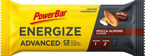 PowerBar Energize Advanced Café Mocca / Almendra Barrita energética de 55 g