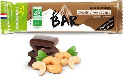 Barre Energétique Overstims E-Bar Bio Chocolat Noix de cajou 32g