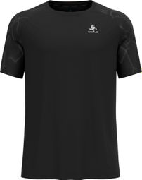 Odlo Essential Print Short Sleeve Shirt Schwarz