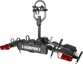 Porte-Vélos sur Boule D'Attelage Buzz Rack E-Scorpion 2 - 13 Broches - 2 Vélos (E-Bikes Compatible) Noir