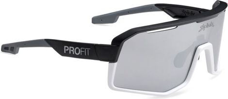 Unisex-Brille Spiuk Profit V3 Weiß/Schwarz - Verspiegelte Gläser Silver