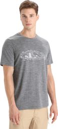 Icebreaker Tech Lite II Nature Sprint Grey Merino Short Sleeve T-Shirt