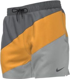 Nike Swim 5'' Volley Shorts Yellow Grey