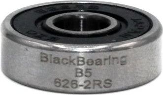 Black Bearing 626 2RS 6 x 19 x 6 mm