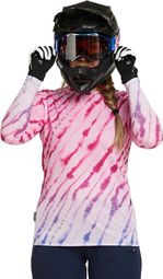 Maillot Manches Longues Femme Dharco Race Vallnord Rose/Bleu