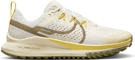 Nike React Pegasus Trail 4 Beige Yellow Women's Running Shoes