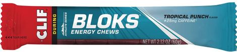 Clif Bar Clif Bloks Chicles Energéticos (6 Chicles) Ponche Tropical 60g