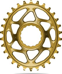 AbsoluteBlack Narrow Wide Direct Mount Oval Chainring for Race Face Cranks 12 S Gold