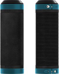 Pair of Brooks Cambium Rubber 100/100mm Black and Blue Grips