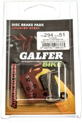 GALFER SHIMANO DEORE / XT / LX / SAINT / XTR Metallic ADVANCED G1851 Brake Pads