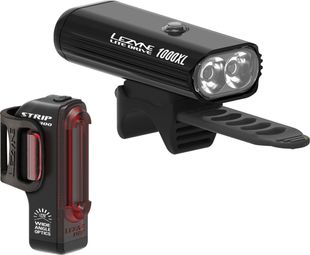 Gereviseerd product - Paar lampen Lezyne Lite Drive 1000XL / Strip Zwart