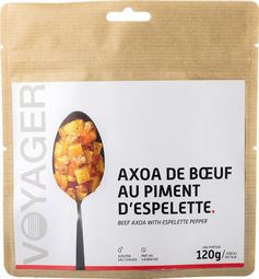 Repas Lyophilisé Voyager Axoa de Bœuf au Piment d'Espelette 120g