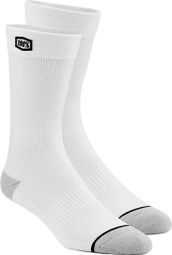 Chaussettes 100% Solid Casual Blanc