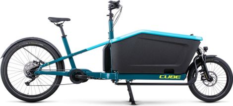 Cube Cargo Sport Dual Hybrid 1000 Electric Cargo Bike Shimano Deore 10S 1000 Wh 20/27.5'' Blue 2023
