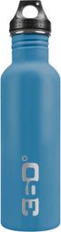Bottiglia per acqua isolata in acciaio inossidabile a 360 ° da 750 ml / blu