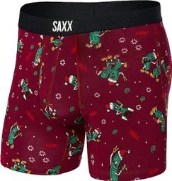 Boxer Saxx Vibe Super Soft Brief Rouge Vert