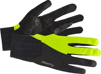 Gants Longs Craft All Weather Glove Jaune Noir Unisex 