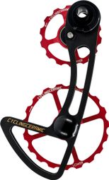 CyclingCeramic Oversized Derailleur Cage 14/19T for Campagnolo 11S Derailleur Red