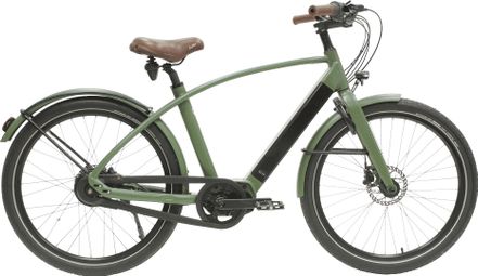 Bicicleta de ciudad reina eléctrica de cuadro alto Enviolo City CT 504Wh 26'' Verde caqui 2022