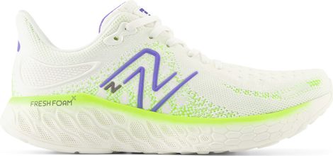 Chaussures de Running New Balance Fresh Foam X 1080 v12 Blanc Jaune Femme