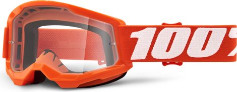 100% STRATA 2 Mask Child | Orange | Clear glasses