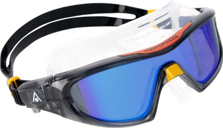 Aquasphere Vista Pro Schwimm-Maske Schwarz - Blau verspiegelte Gläser