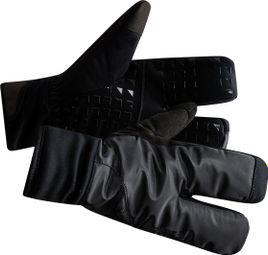 CRAFT Sib riens Gloves 3 dita di nero caldo