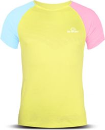 BV Sport Aerial Short Sleeve Jersey Yellow Blue Pink