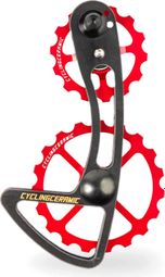 CyclingCeramic Oversized Derailleur Cage 14/19T für Shimano 105 R7000 11S Umwerfer Rot
