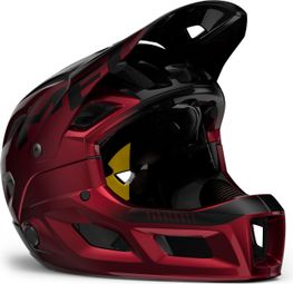 MET Parachute MCR Mips Helmet with Detachable Chin Strap Red Black