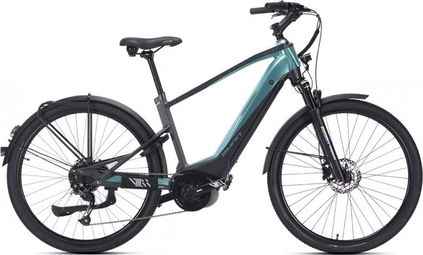 Produit Reconditionné - Vélo de Ville Électrique Sunn Urb Sleek Shimano Altus 9V 400 Wh 650b Noir / Turquoise 2022