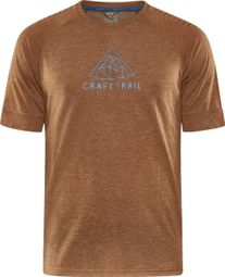 T-Shirt Manches Courtes Craft ADV Trail Wool Marron 