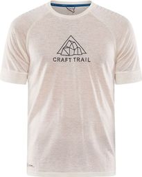 T-Shirt Manches Courtes Craft ADV Trail Wool Blanc