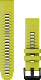 Bracelet de Montre Garmin QuickFit 22 mm Silicone Jaune Electric Lime Gris Graphite