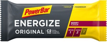 Barre Energétique Powerbar Energize Original C2Max 55gr Fruit Rouge