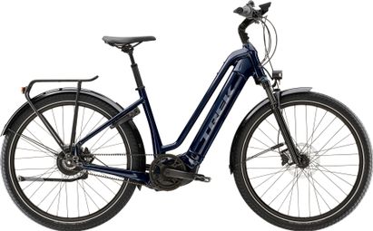 Vélo de Ville Électrique Trek Allant+ 9 Lowstep Enviolo Courroie 625 Wh 650b Bleu Foncé 2024