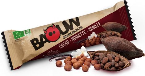 Barre énergétique Bio Baouw Cacao-Noisette-Vanille 25g