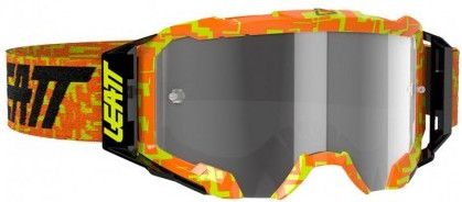 Leatt Velocity 5.5 Orange Fluo Mask - 58% Pantalla gris claro