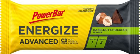 Barre Énergétique PowerBar Energize Advanced Noisette / Chocolat 55g