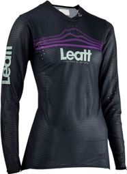 Leatt MTB Gravity 4.0 Women's Long Sleeve Jersey Black/Purple