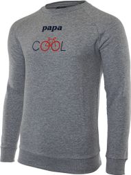 T-Shirt Manches Longues Rubb'r Papa Cool Gris