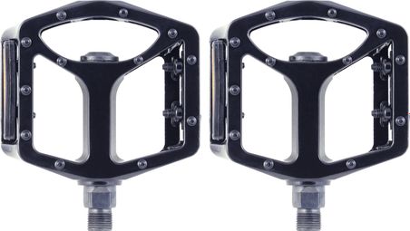 Pair of SB3 Stealth 2 Black Flat Pedals