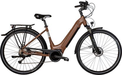 Bicicleta eléctrica de ciudad Bicyklet Victoire Shimano Alivio 9S 400 Wh 700 mm Marrón