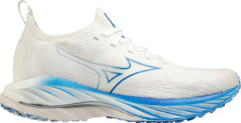 Chaussures de Running Mizuno Wave Neo Wind Blanc Bleu Femme
