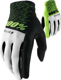 Pair of 100% Celium Gloves Neon Yellow / Black