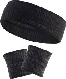 Castelli BB 1981 Sweat Wristband and Headband Set Black