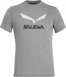Salewa Solidlogo Dry Short Sleeve T-Shirt Gray