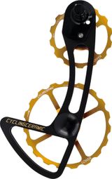 CyclingCeramic Oversize Derailleur Cage 14/19T for Shimano Ultegra R8000/Ultegra Di2 R8050 (GS Version/Medium Cage) 11S Derailleur Gold