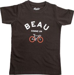 T-Shirt Manches Courtes Rubb'r Beau Marron Enfant