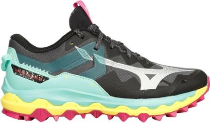 Chaussures de Trail Running Femme Mizuno Wave Mujin 9 Noir Multi-couleurs
